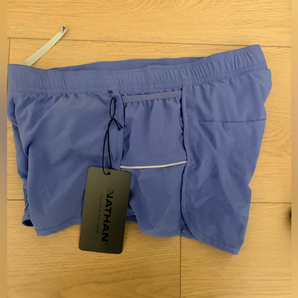 NWT Nathan Women's Running Shorts — Periwinkle - Picture 5 of 10